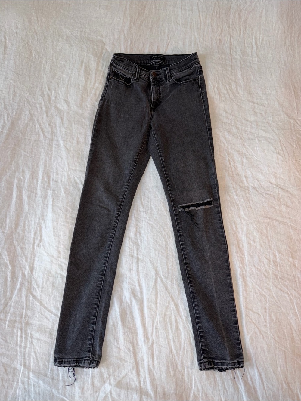 Banana Republic Black Distressed Skinny Jeans